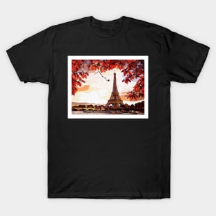 Paris, Oil Art T-Shirt